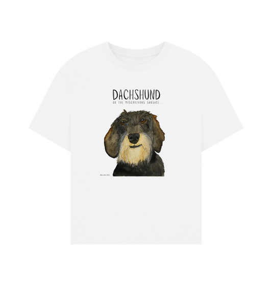 Charming & Cozy: The Wire Haired Dachshund Women's Relaxed Fit T-Shirt