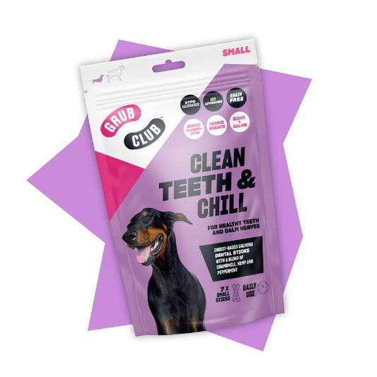 Grub Club Clean Teeth & Chill Dog Treats 84g