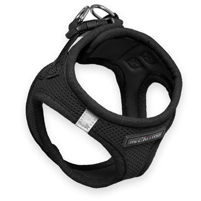 Tiny Trails Step In Air Mesh Puppy and Small Dog Harness Black