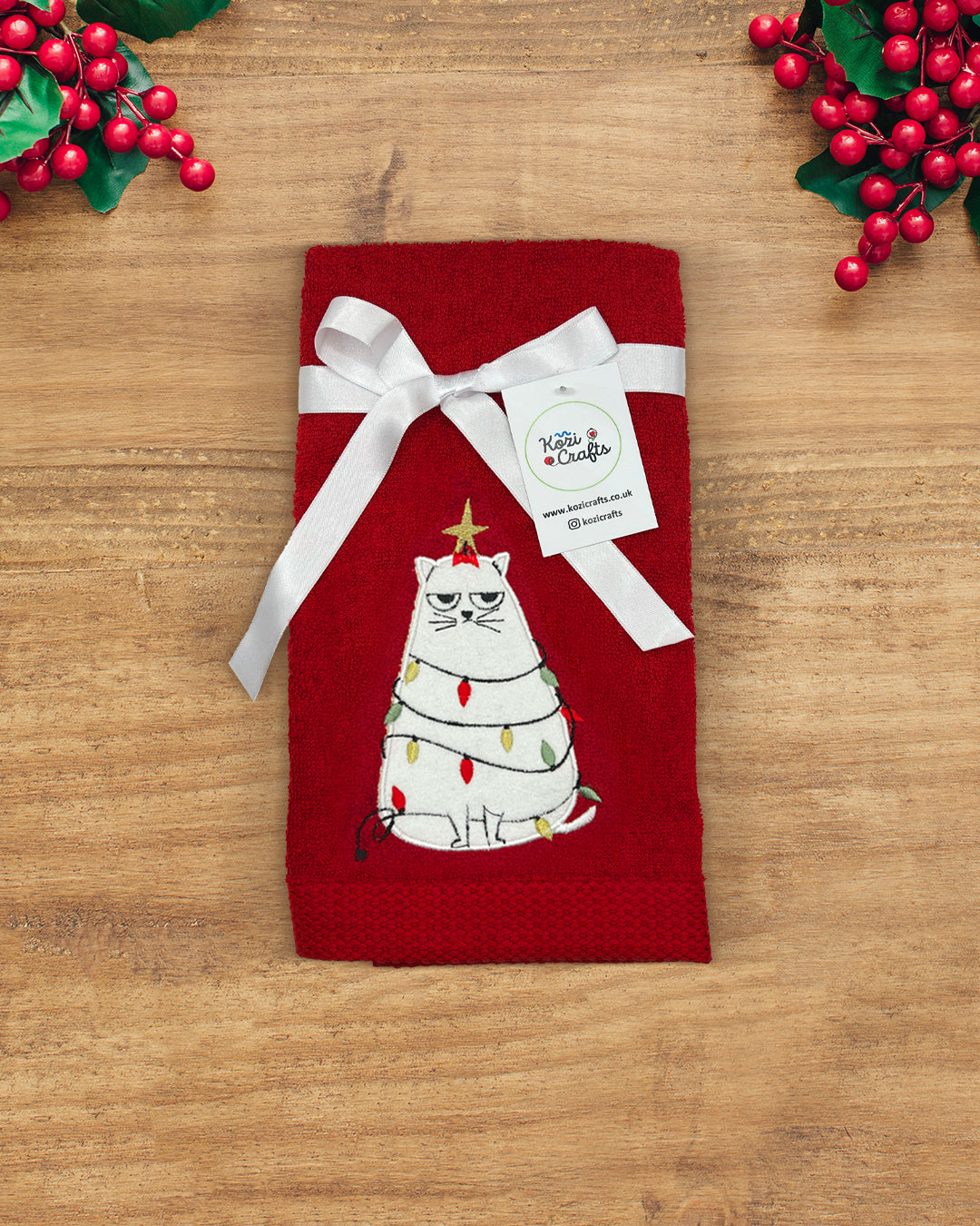 Christmas Hand Towel - 100% Cotton (Choose Your Design)