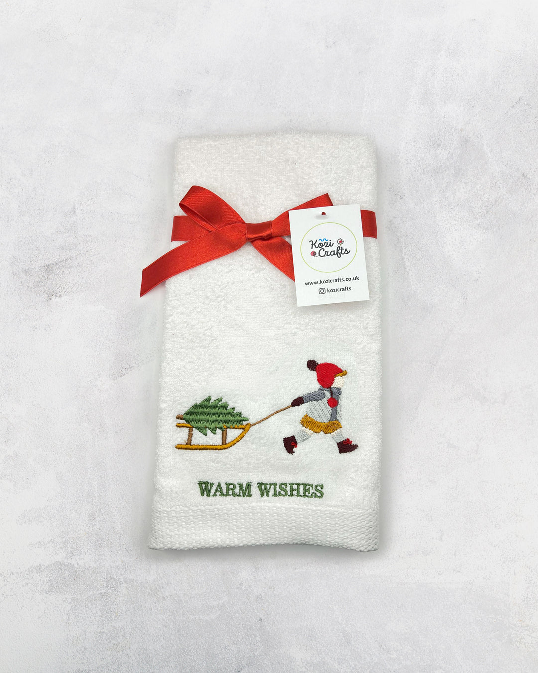 Christmas Hand Towel - 100% Cotton (Choose Your Design)