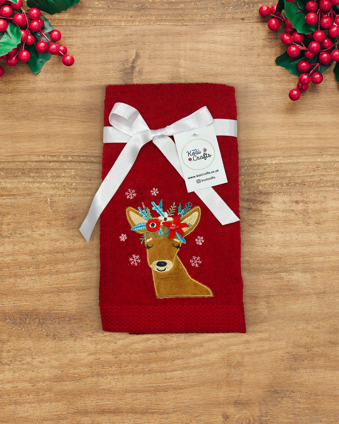 Christmas Hand Towel - 100% Cotton (Choose Your Design)