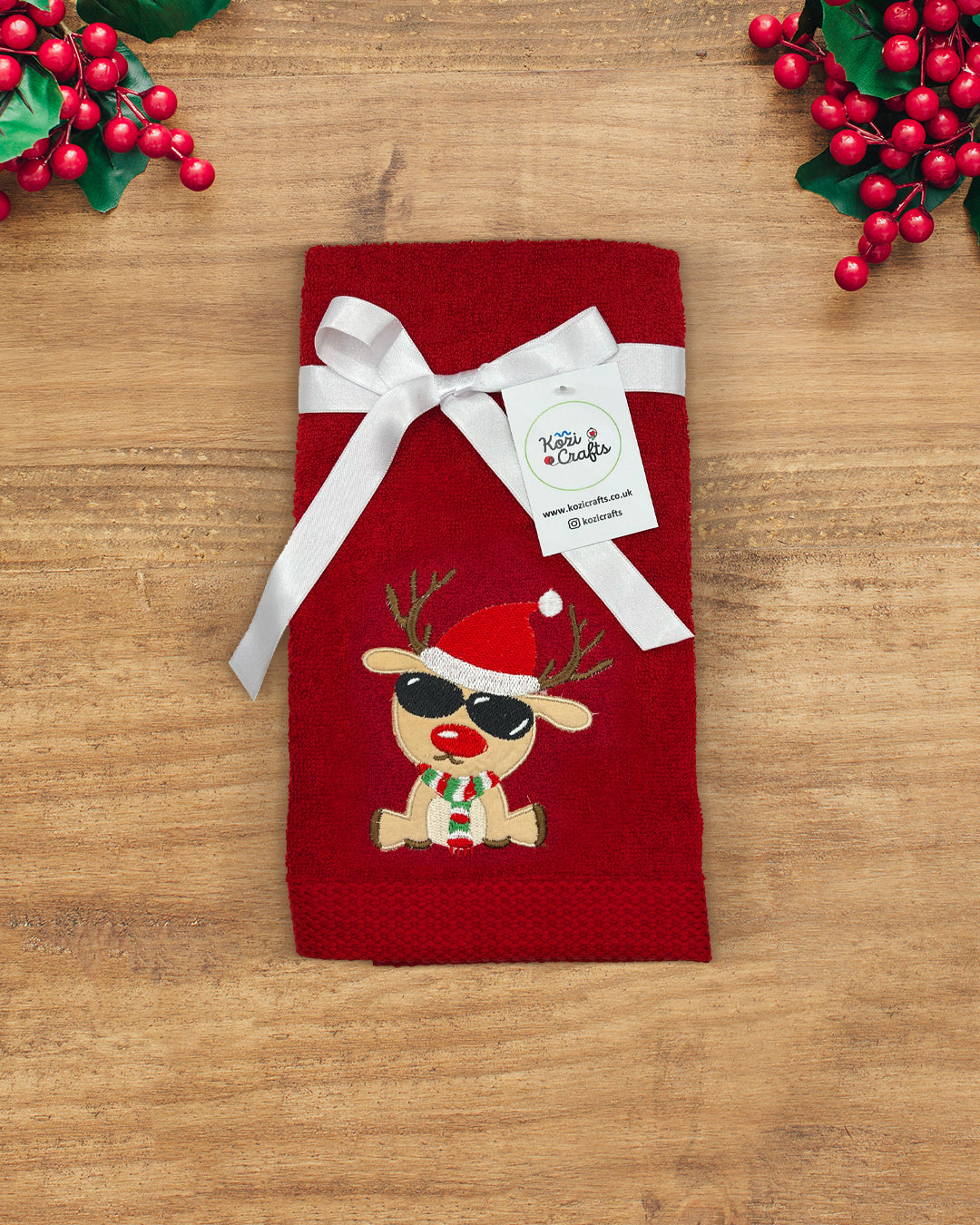 Christmas Hand Towel - 100% Cotton (Choose Your Design)