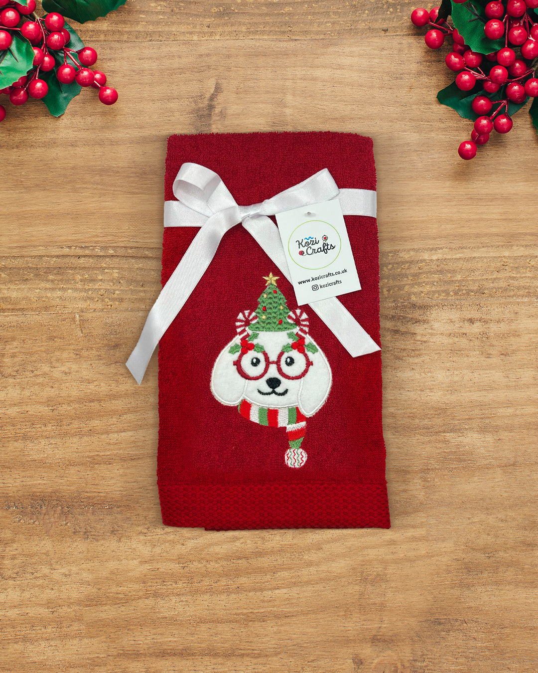 Christmas Hand Towel - 100% Cotton (Choose Your Design)