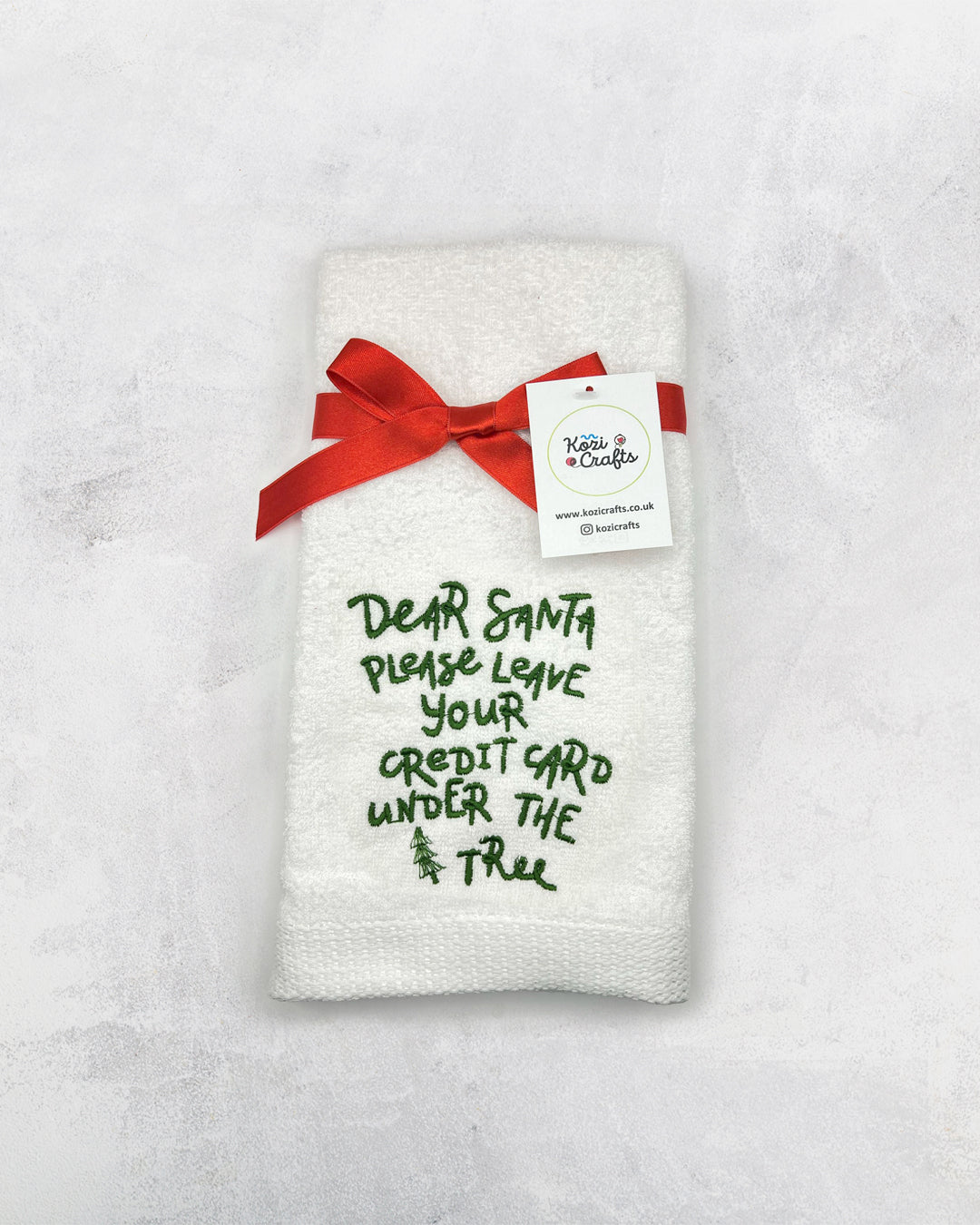 Christmas Hand Towel - 100% Cotton (Choose Your Design)