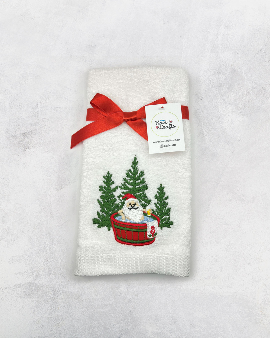 Christmas Hand Towel - 100% Cotton (Choose Your Design)