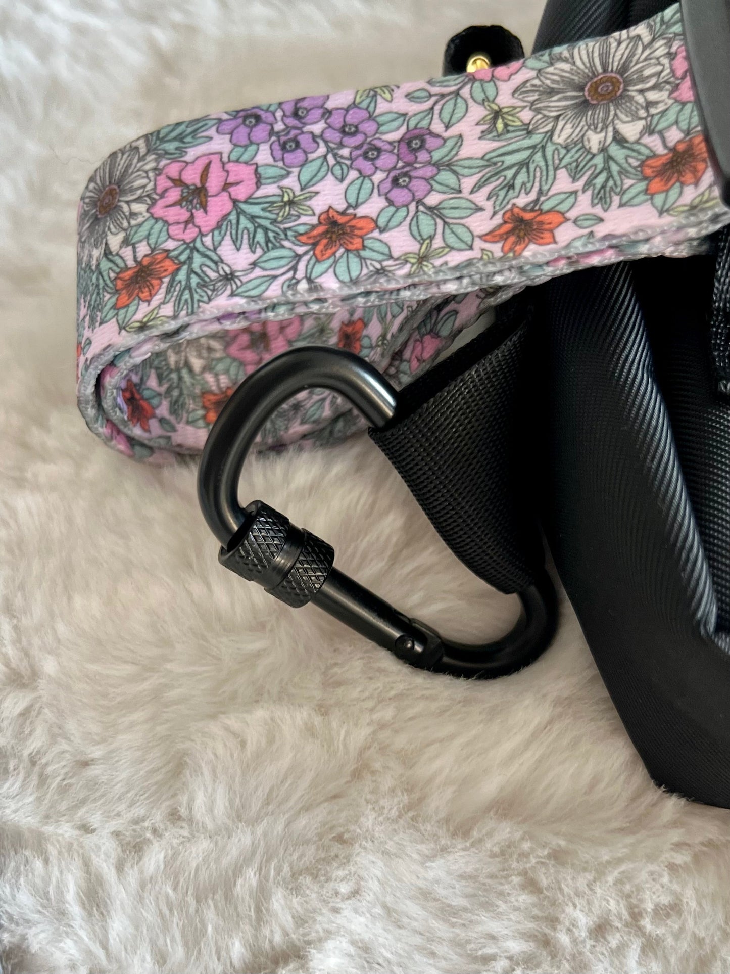 Dog Walking Bag - Black - Gold Hardware *BAG ONLY*