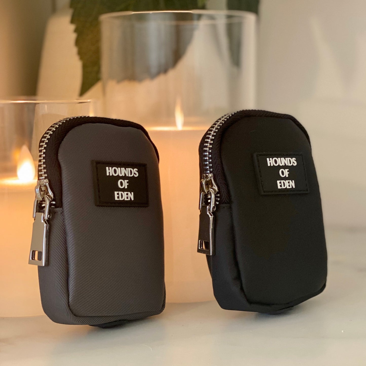 Dog Walking Bag - Black - Silver Hardware *BAG ONLY*