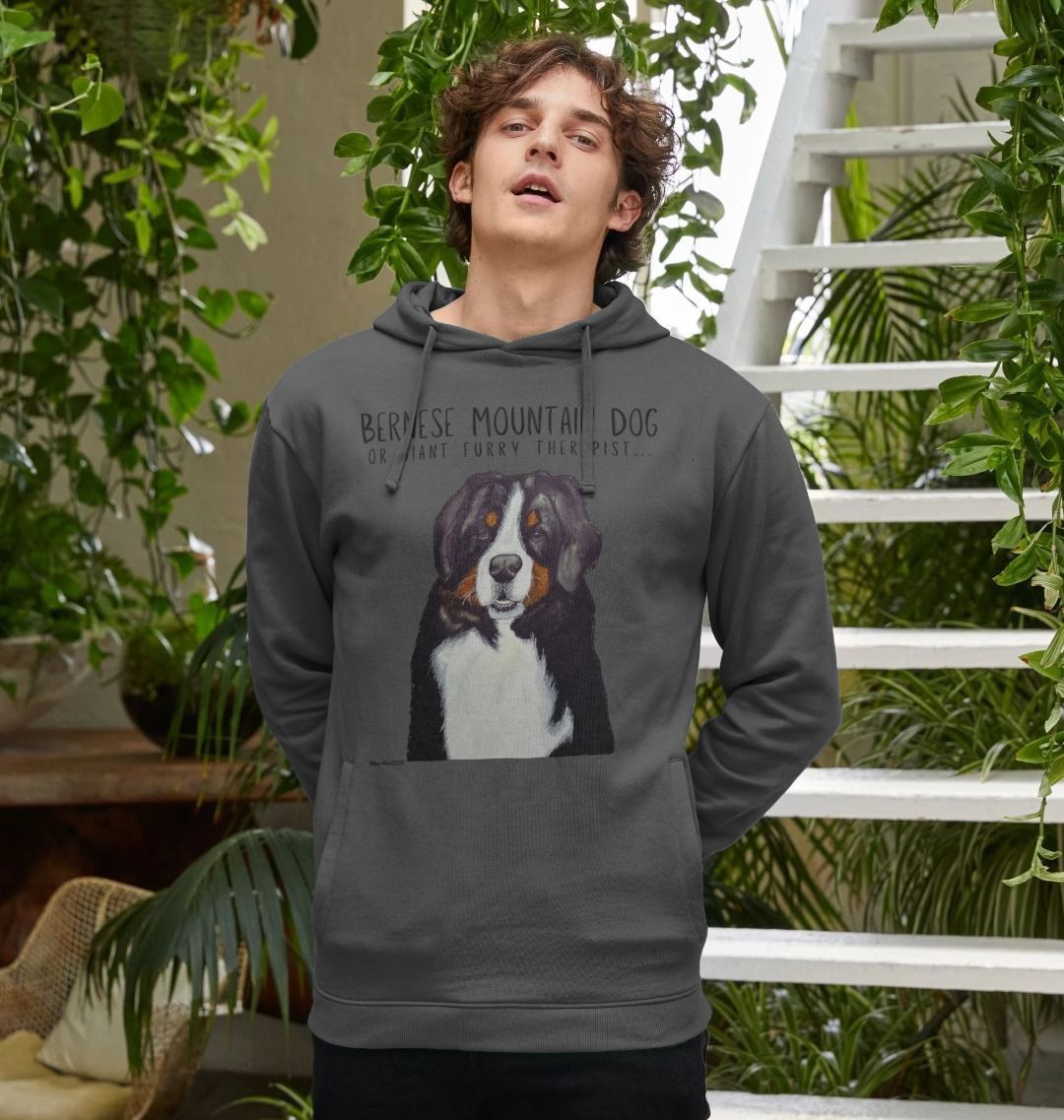 Stay Warm with Your Personal Giant Furry Therapist – Bernese Mountain Dog Hoodie!