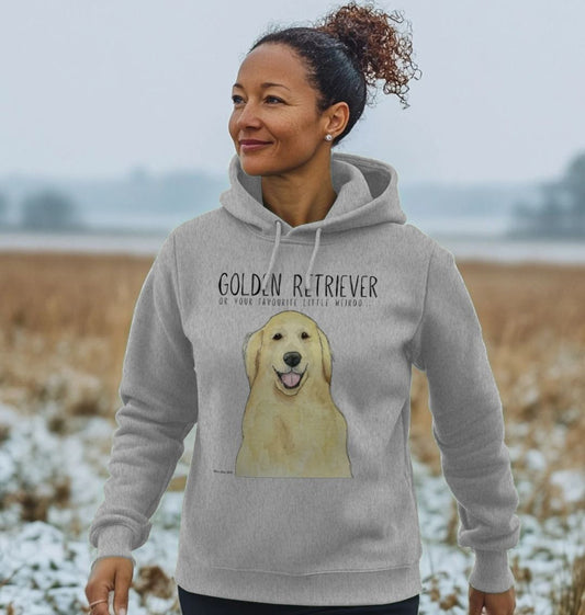Golden Retriever Energy: Sustainable Women’s Hoodie