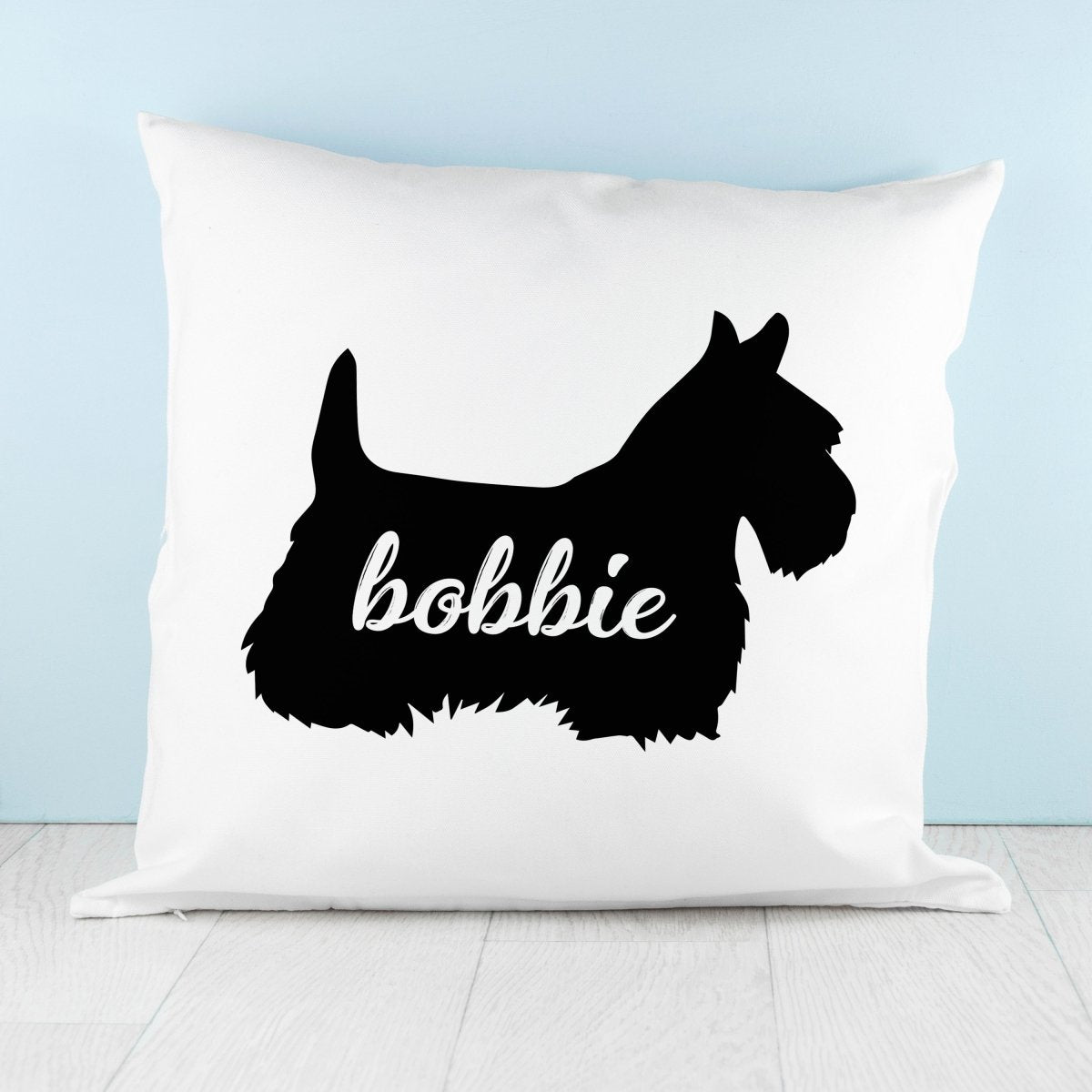 Personalised Dog Silhouette Cushion Cover