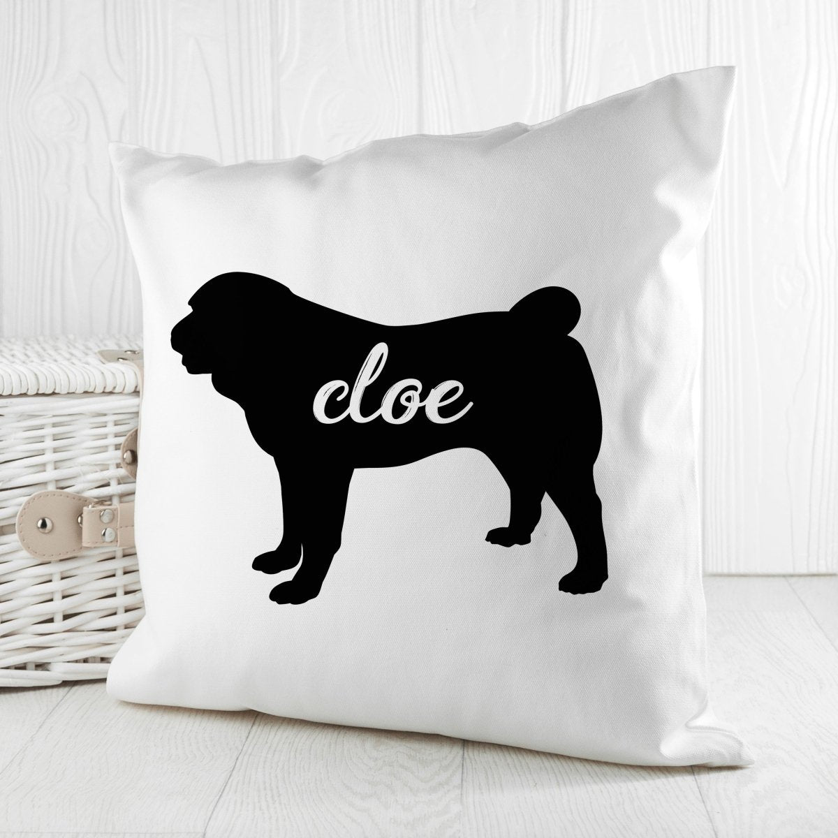 Personalised Dog Silhouette Cushion Cover