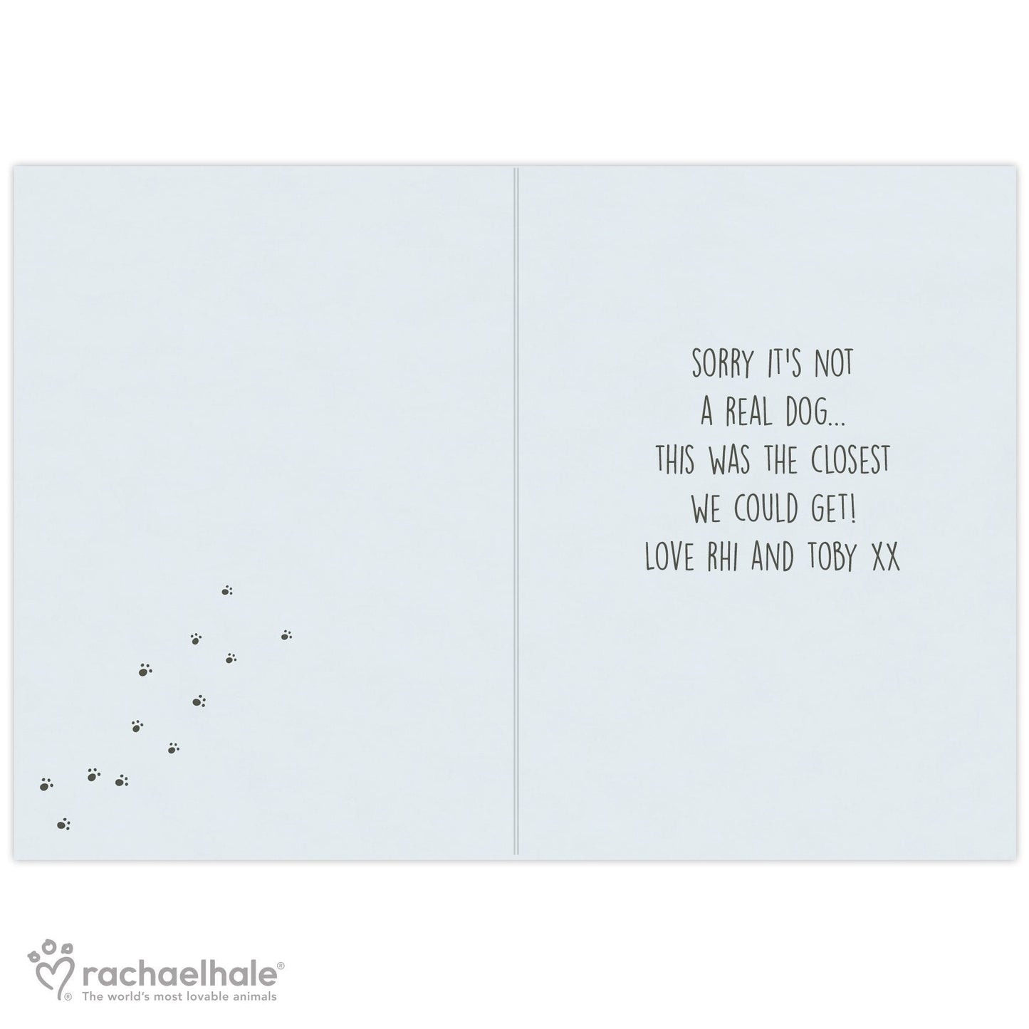 Personalised Rachael Hale Santa Paws Christmas Bulldog Card