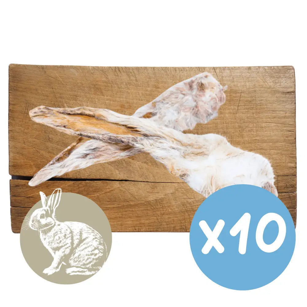 Rabbit Ear with Fur Natural Meat Chew For Dogs