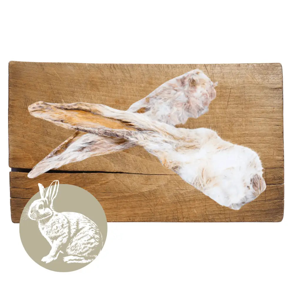 Rabbit Ear with Fur Natural Meat Chew For Dogs