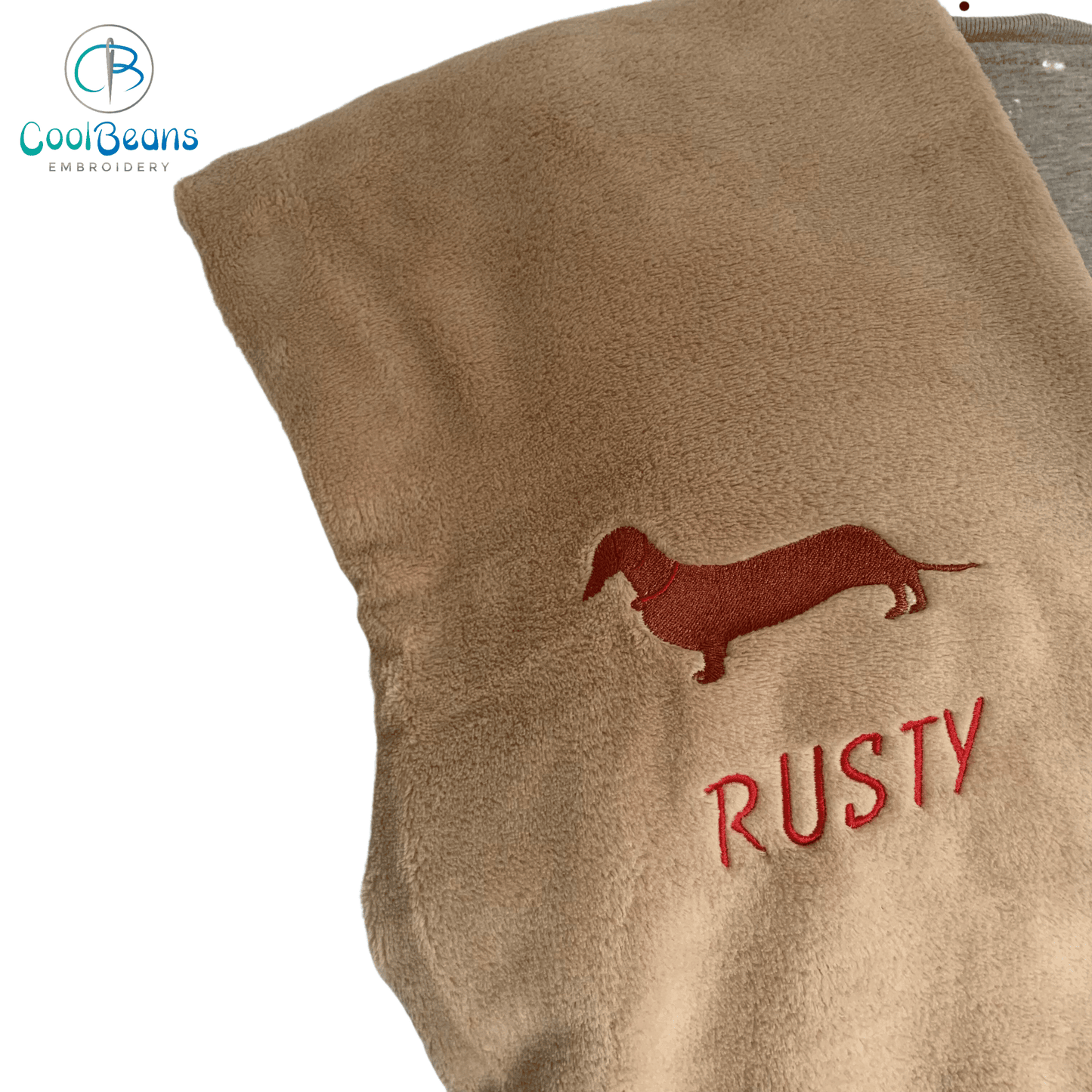 Pet Fleece Blanket - Dachshund - Personalised