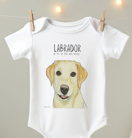 Tiny Tums & Big Crumbs – The Yellow Labrador Bodysuit