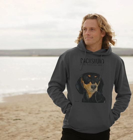 Black & Tan Dachshund Hoodie – Small Legs, Big Attitude!