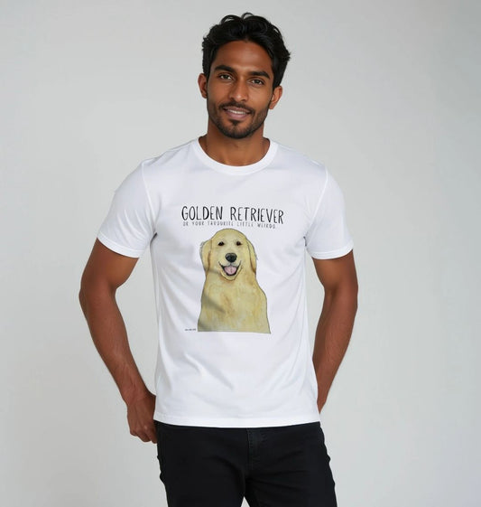Golden Retriever Vibes: Men's Sustainable T-Shirt